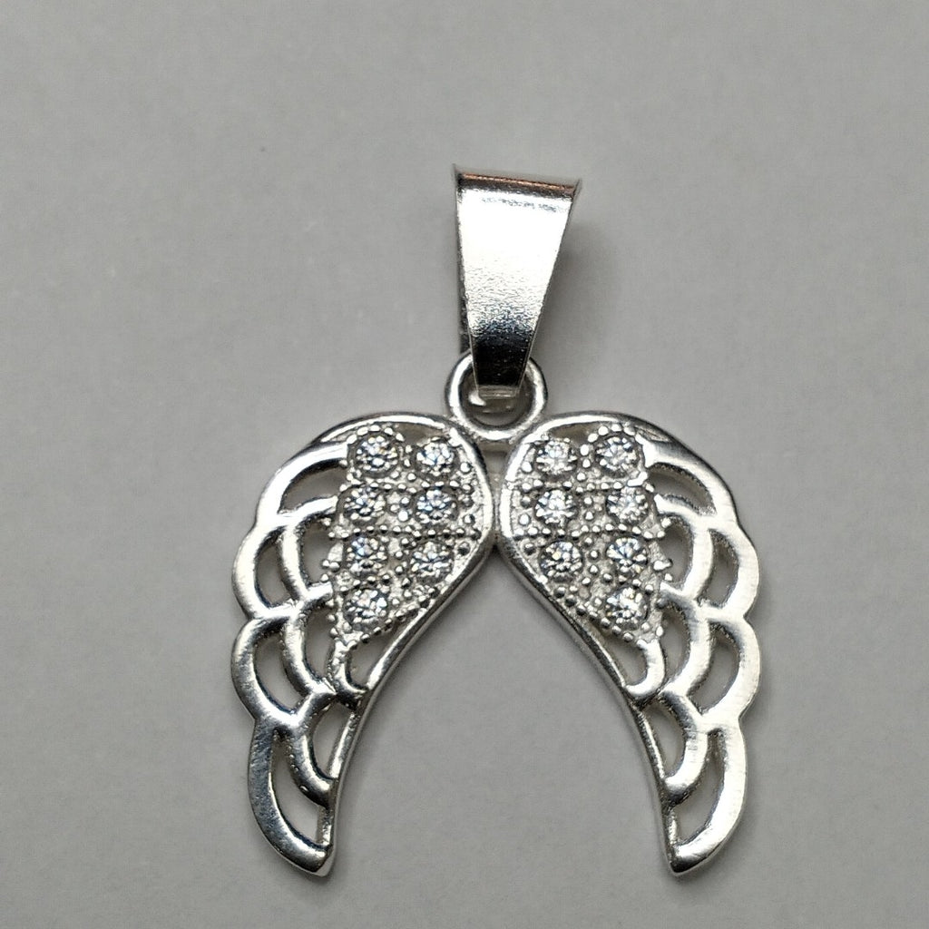 DIJE ALAS C/CIRCONIAS PLATA .925 2.4 GR (NUEVO)