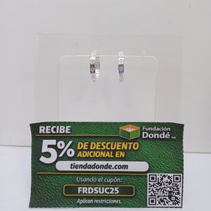 ARETES ARRACADAS FIG TORNILLOS PLATA .925 2.63 GR (NUEVO)