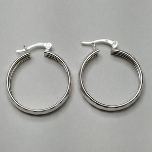 ARETES ARRACADAS FACETADAS PLATA .925 2.6 GR (NUEVO)