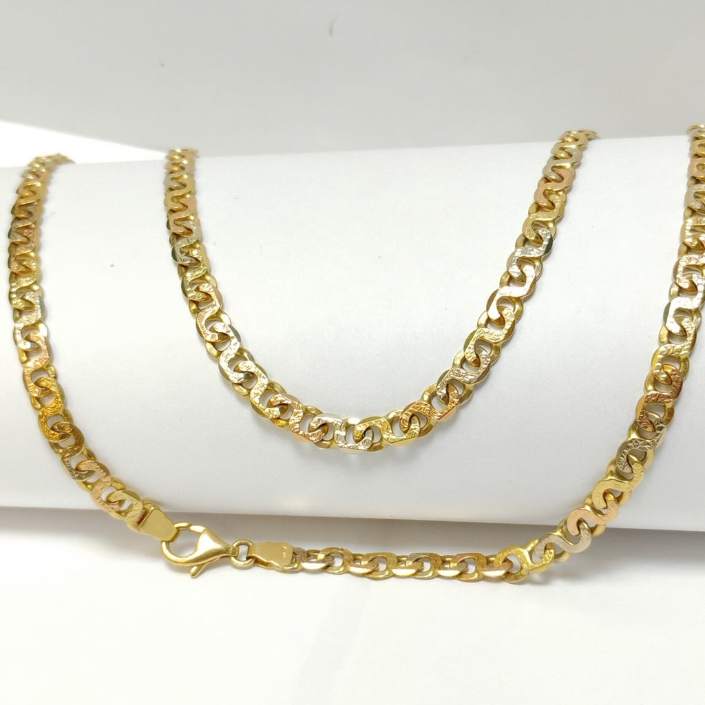 CADENA ORO COMBINADO 14 K 32.5 GRMS (SEMINUEVO)
