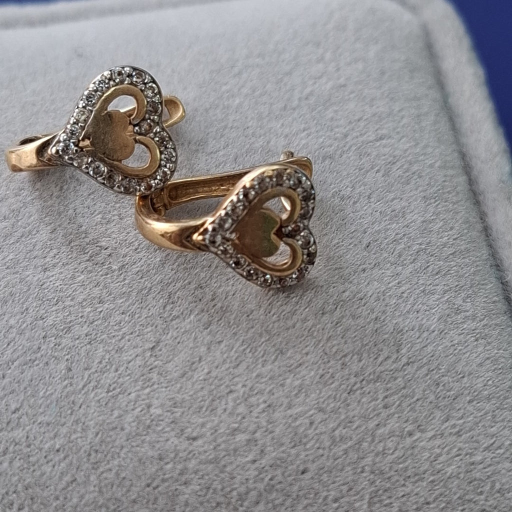 ARETES PAR ORO 10 K 1.1 GRMS (SEMINUEVO)