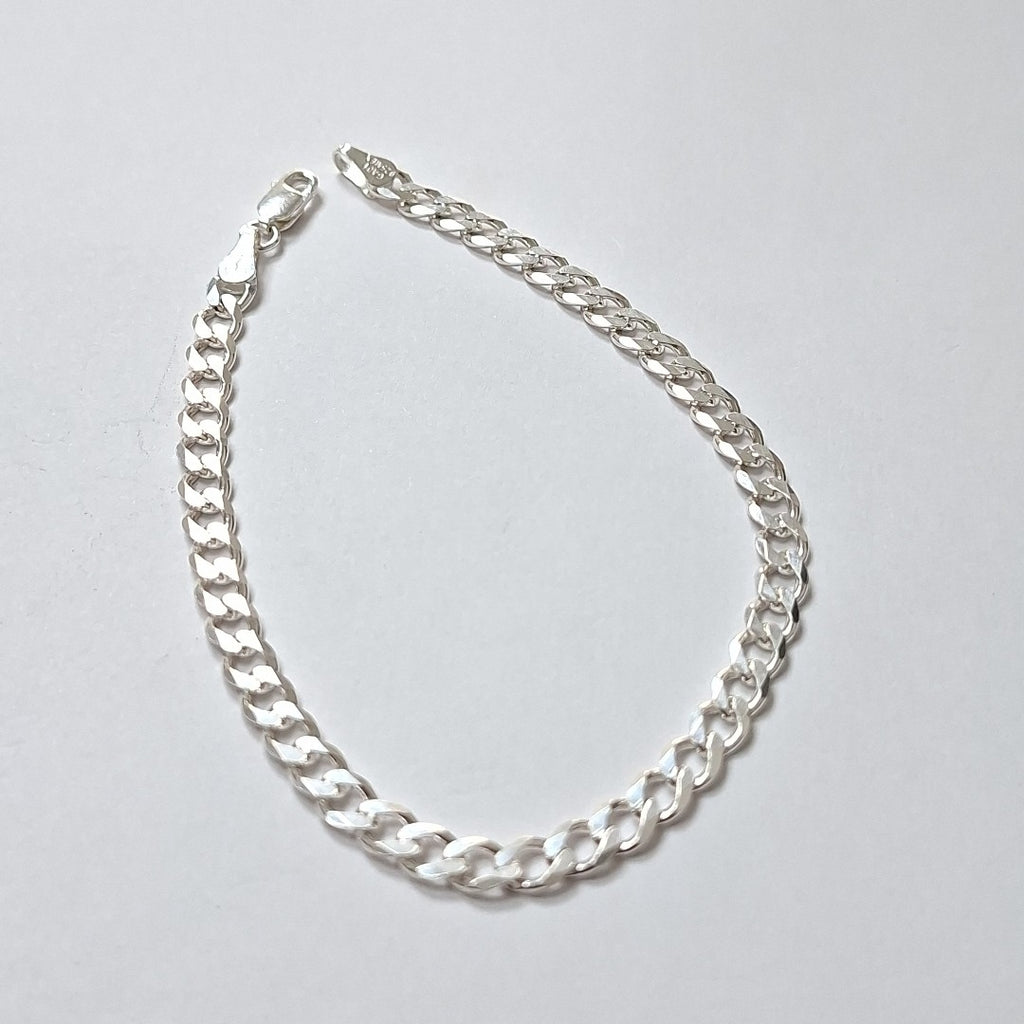 PULSERA BARBADA PLATA .925 21 CM 7.03 GR (NUEVO)
