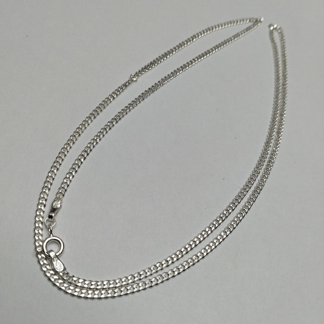 CADENA BARBADA PLATA .925 60 CM 6.63 GR (NUEVO)