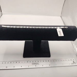 PULSERA TEJIDO ESPEJO PLATA .925 21 CM 7.5 GR (NUEVO)