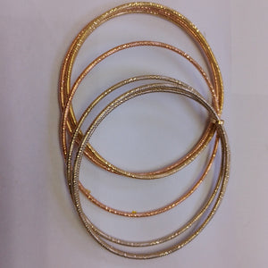 SEMANARIO DE PULSERAS ORO COMBINADO 14 K 28 GRMS (SEMINUEVO)