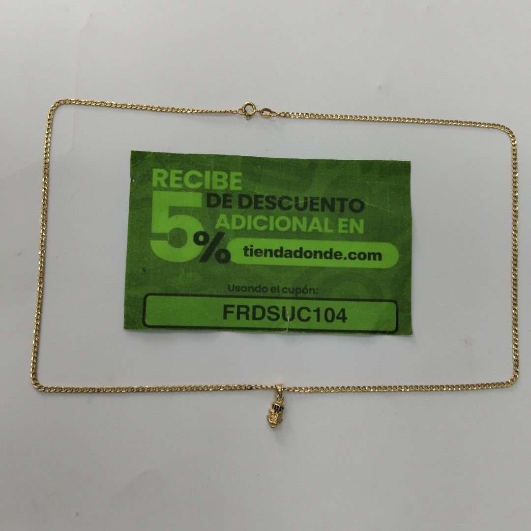 CADENA, DIJE ORO 18 K 5 GRMS (SEMINUEVO)
