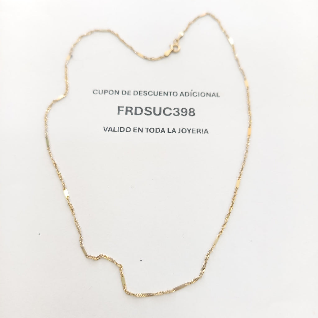 CADENA ORO 14 K 2,20 GRMS (SEMINUEVO)