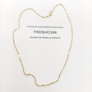 CADENA ORO 14 K 2,20 GRMS (SEMINUEVO)