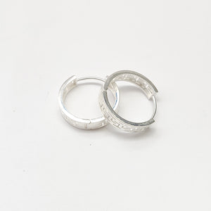 ARETES ARRACADAS GRECAS PLATA .925 4.23 GR (NUEVO)