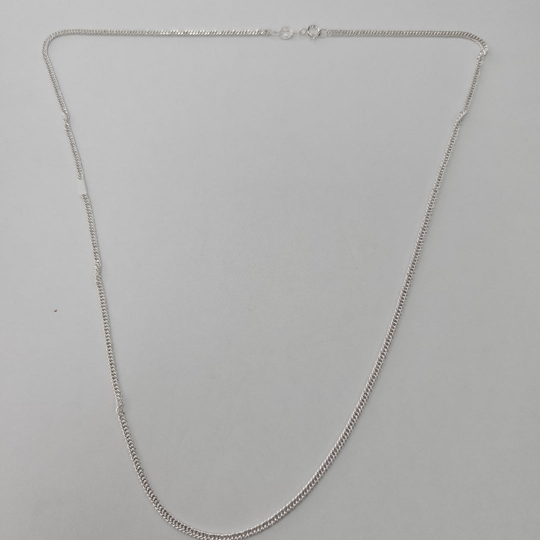 CADENA BARBADA PLATA .925 50 CM 4.22 GR (NUEVO)