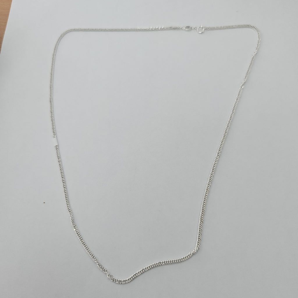 CADENA BARBADA PLATA .925 50 CM 4.22 GR (NUEVO)