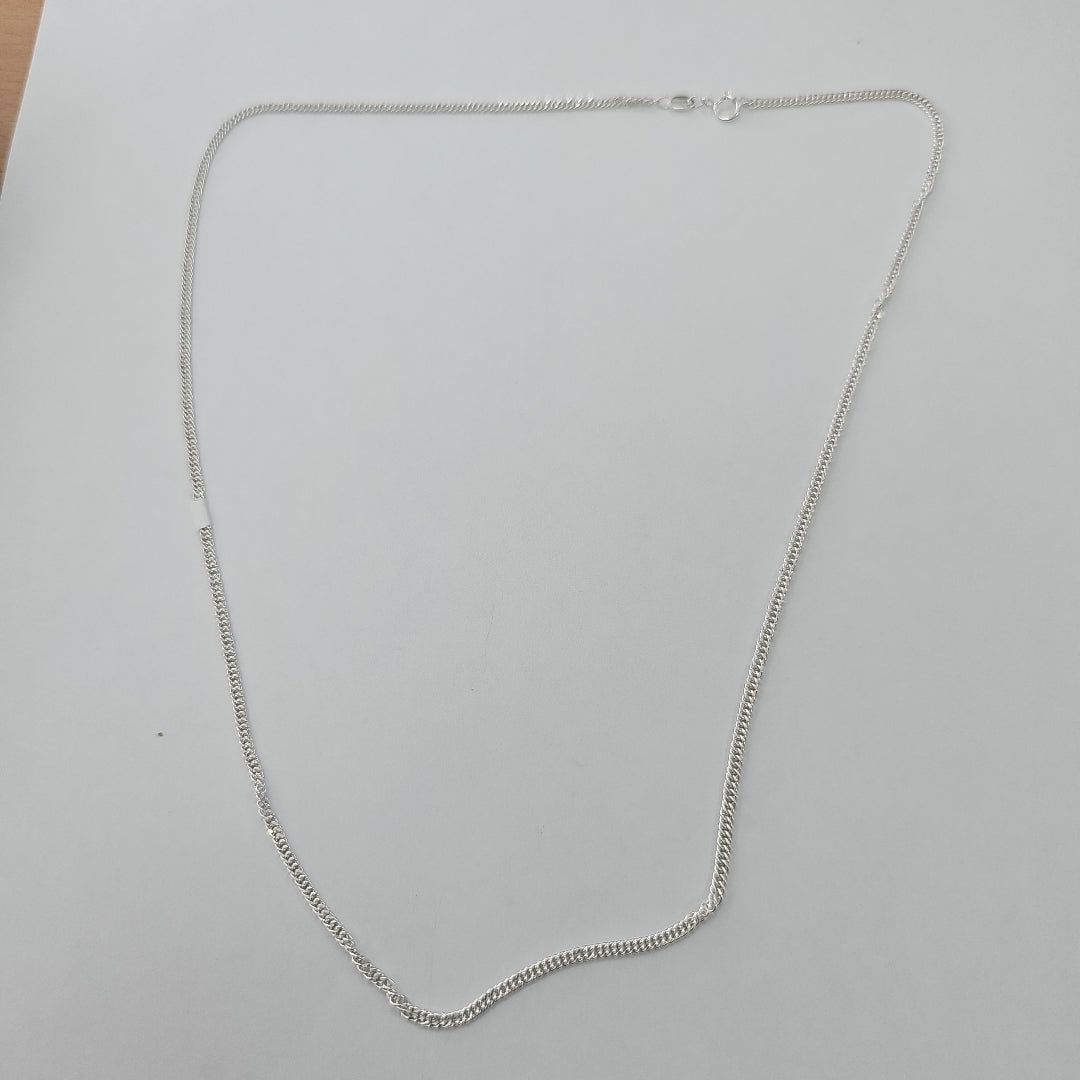 CADENA BARBADA PLATA .925 50 CM 4.22 GR (NUEVO)