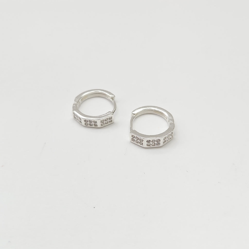 ARRACADAS C/CIRCONIAS PLATA .925 2.5 GR (NUEVO)