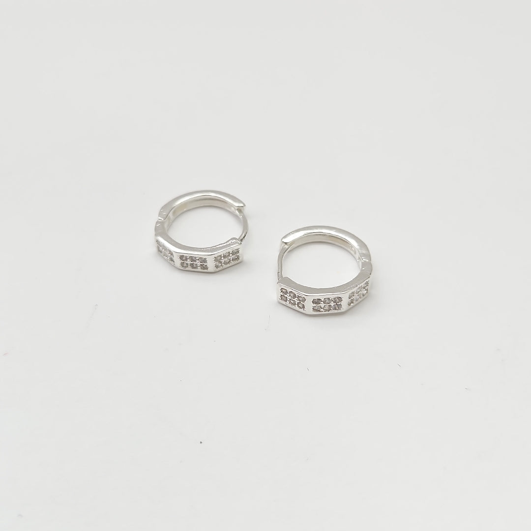 ARRACADAS C/CIRCONIAS PLATA .925 2.5 GR (NUEVO)