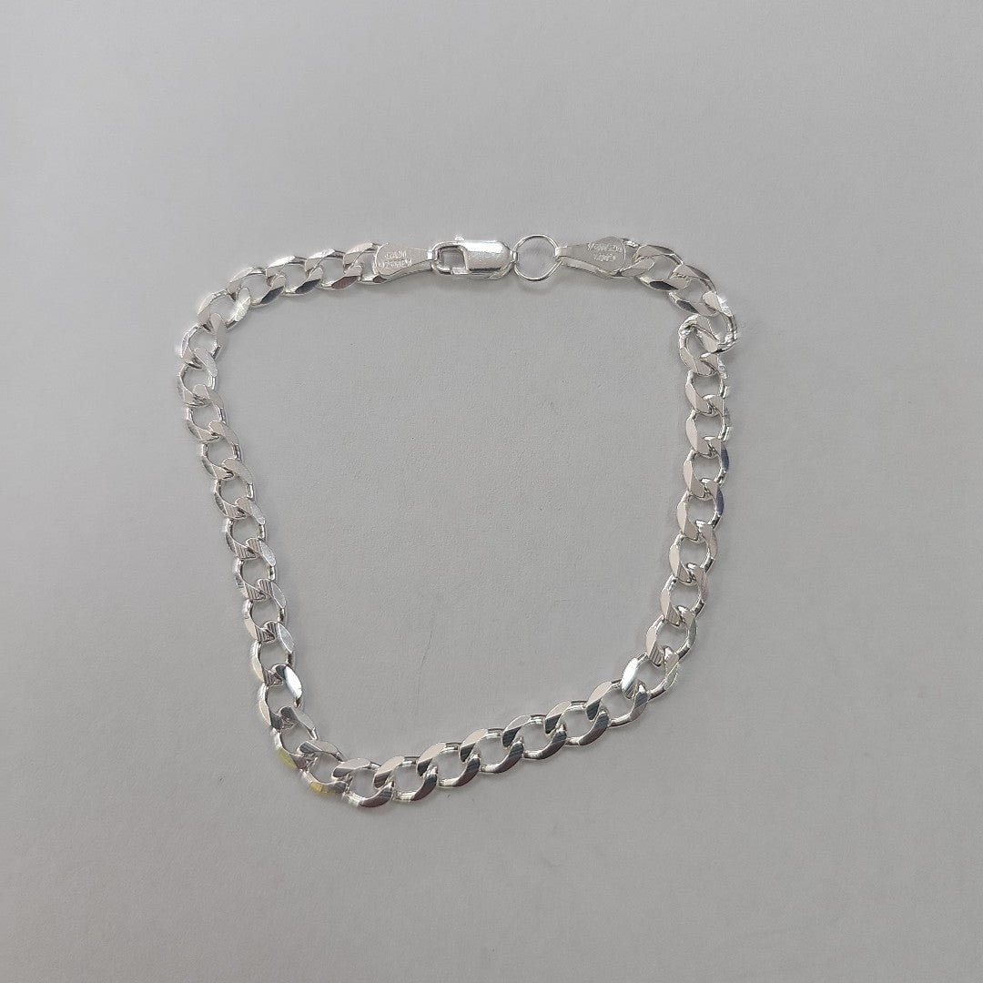 PULSERA BARBADA PLATA .925 18 CM 5.73 GR (NUEVO)