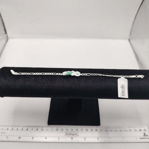 PULSERA TEJIDO SAN JUDAS PLATA .925 21 CM 5.6 GR (NUEVO)