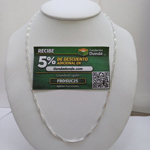 CADENA MEDIO TZL PLATA .925 55 CM 4.02 GR (NUEVO)