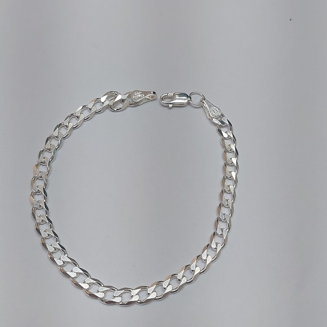PULSERA BARBADA PLATA .925 18 CM 5.73 GR (NUEVO)