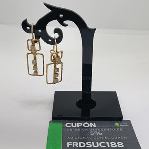 ARETES PAR ORO 10 K 3.8 GRMS (SEMINUEVO)