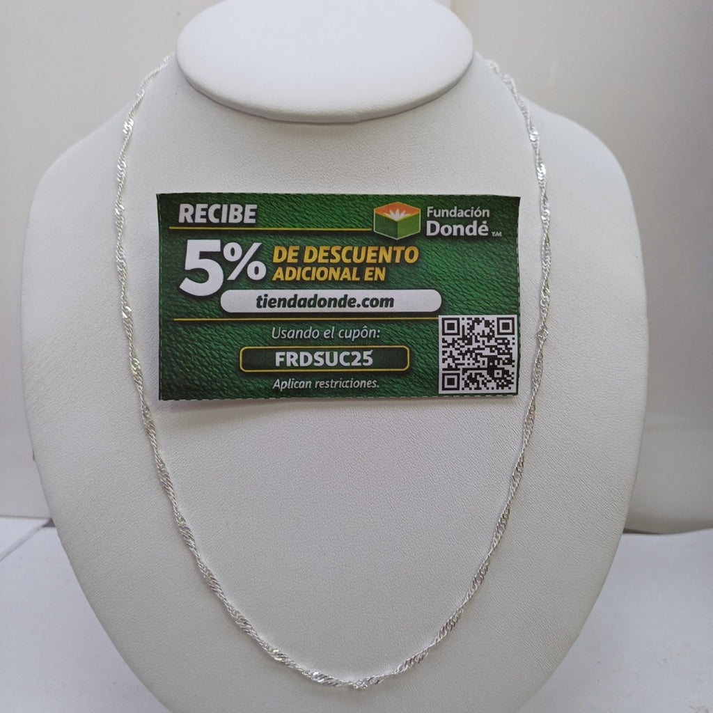 CADENA MEDIO TZL PLATA .925 55 CM 4.02 GR (NUEVO)