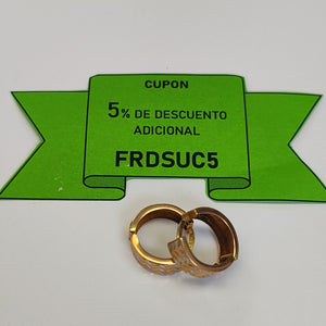 ARRACADAS PAR ORO 14 K 2.9 GRMS (SEMINUEVO)