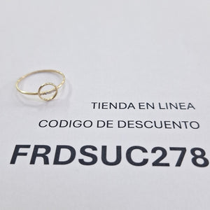 ANILLOS DAMA ORO 14K 0.8 (NUEVO)