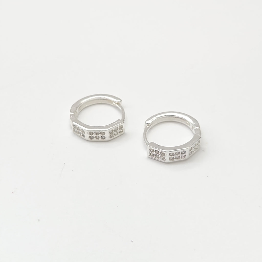 ARRACADAS C/CIRCONIAS PLATA .925 2.5 GR (NUEVO)