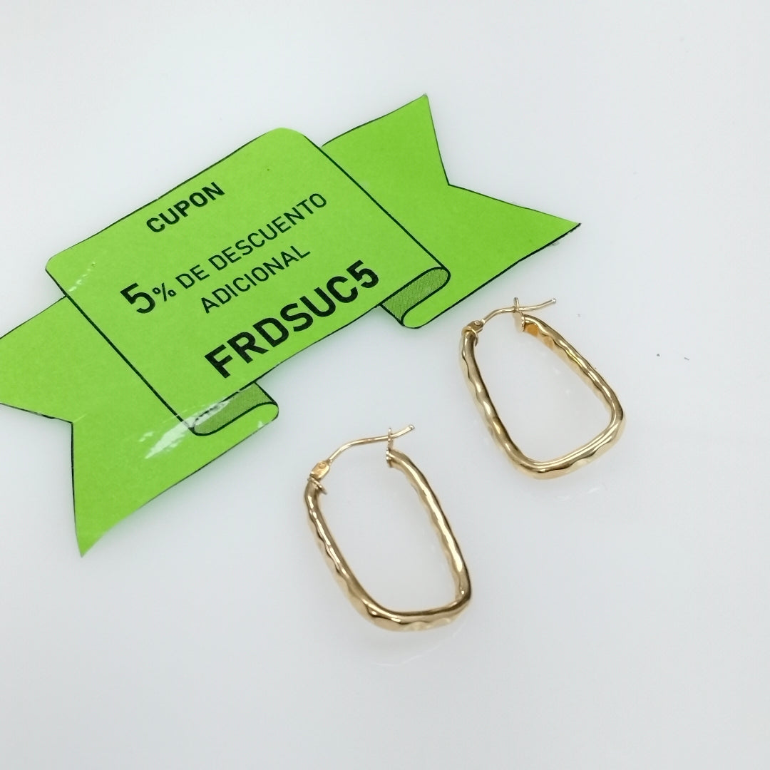 ARRACADAS PAR ORO 14 K 1,30 GRMS (SEMINUEVO)