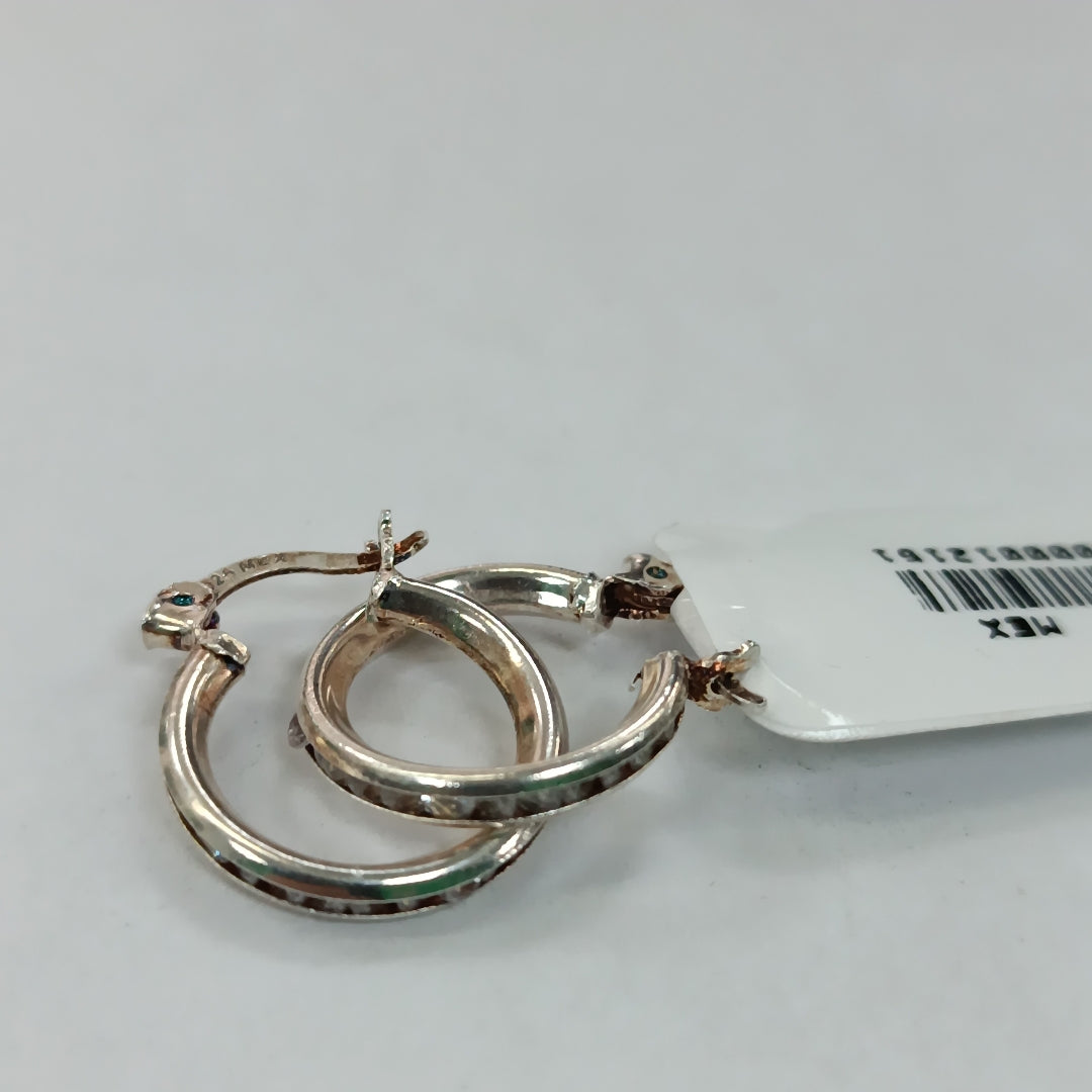 PAR ARRACADAS FACETADAS PLATA .925 1.7 GR (NUEVO)