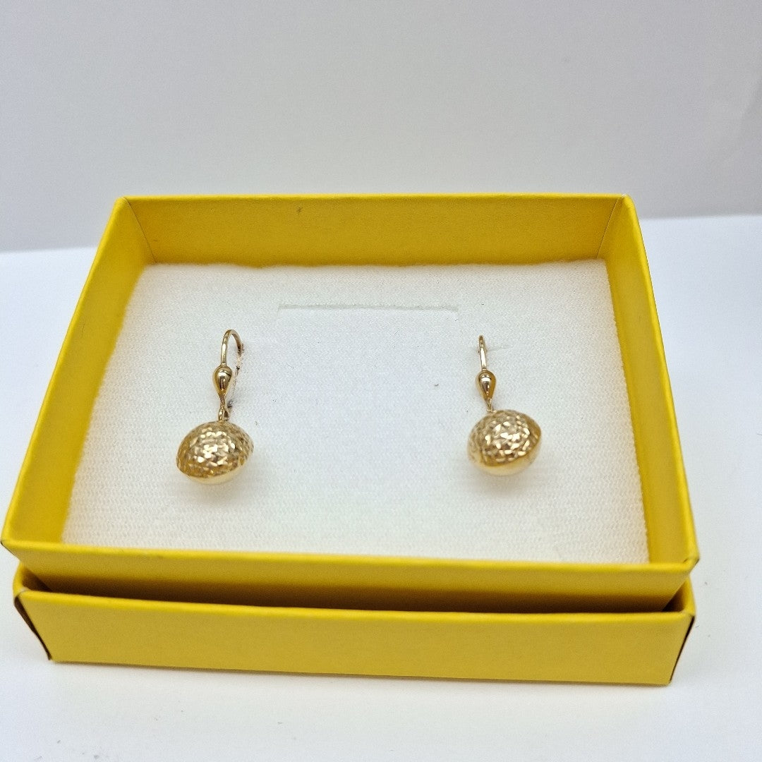 ARETES PAR ORO 14 K 2.3 GRMS (SEMINUEVO)