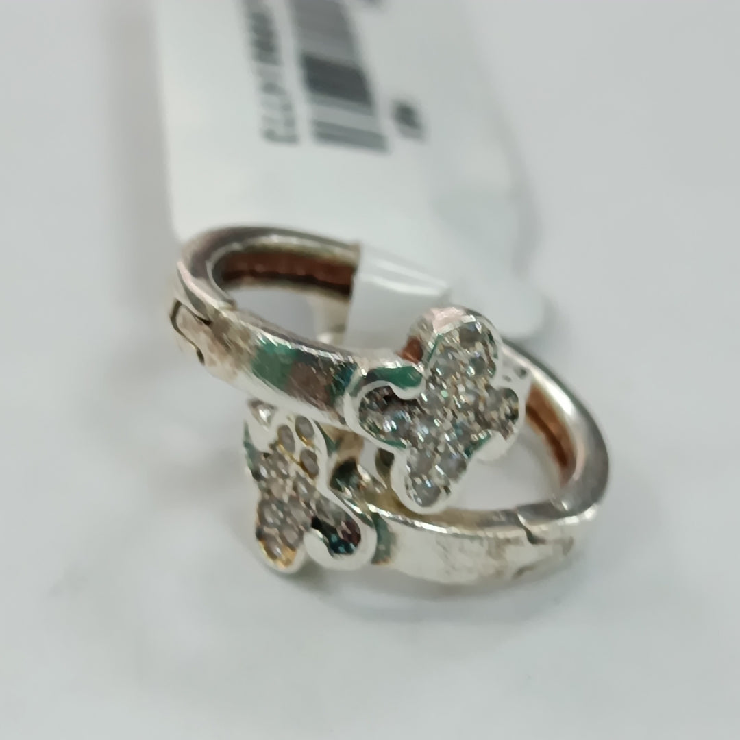 ARRACADAS C/CIRCONIAS PLATA .925 1.9 GR (NUEVO)