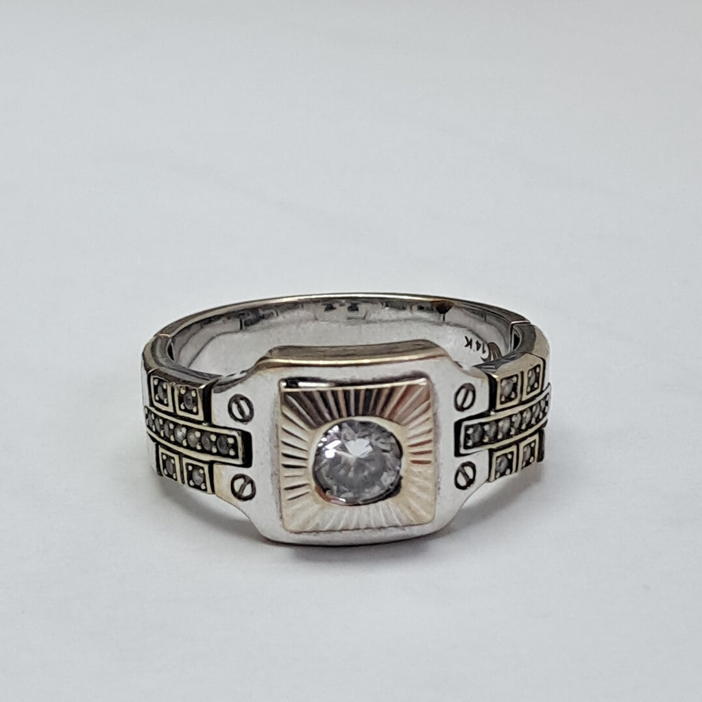 ANILLITO ORO, ORO BLANCO 14 K 7.8 GRMS (SEMINUEVO)