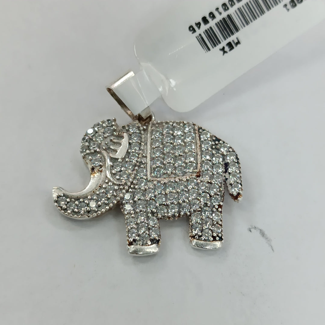 DIJE ELEFANTE C/CIRCONIAS PLATA .925 5.1 GR (NUEVO)