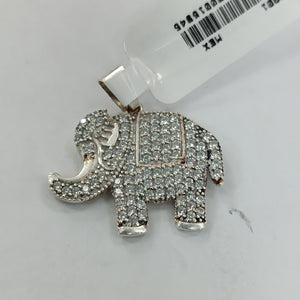 DIJE ELEFANTE C/CIRCONIAS PLATA .925 5.1 GR (NUEVO)