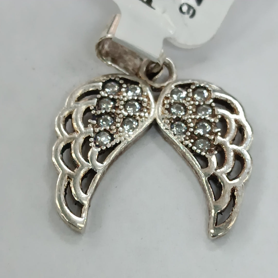 DIJE ALAS C/CIRCONIAS PLATA .925 2.2 GR (NUEVO)