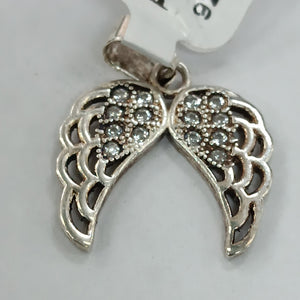 DIJE ALAS C/CIRCONIAS PLATA .925 2.2 GR (NUEVO)