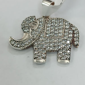 DIJE ELEFANTE C/CIRCONIAS PLATA .925 5.2 GR (NUEVO)