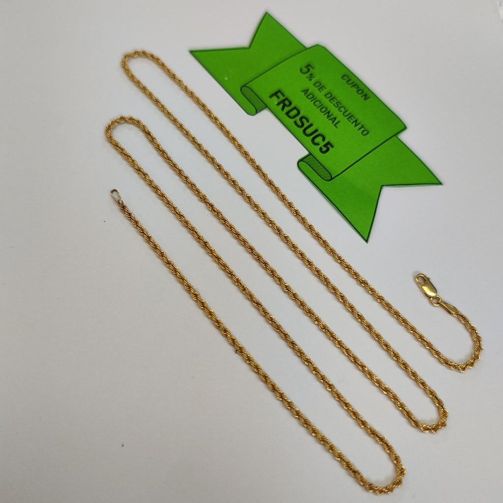 CADENA ORO 14 K 3.9 GRMS (SEMINUEVO)