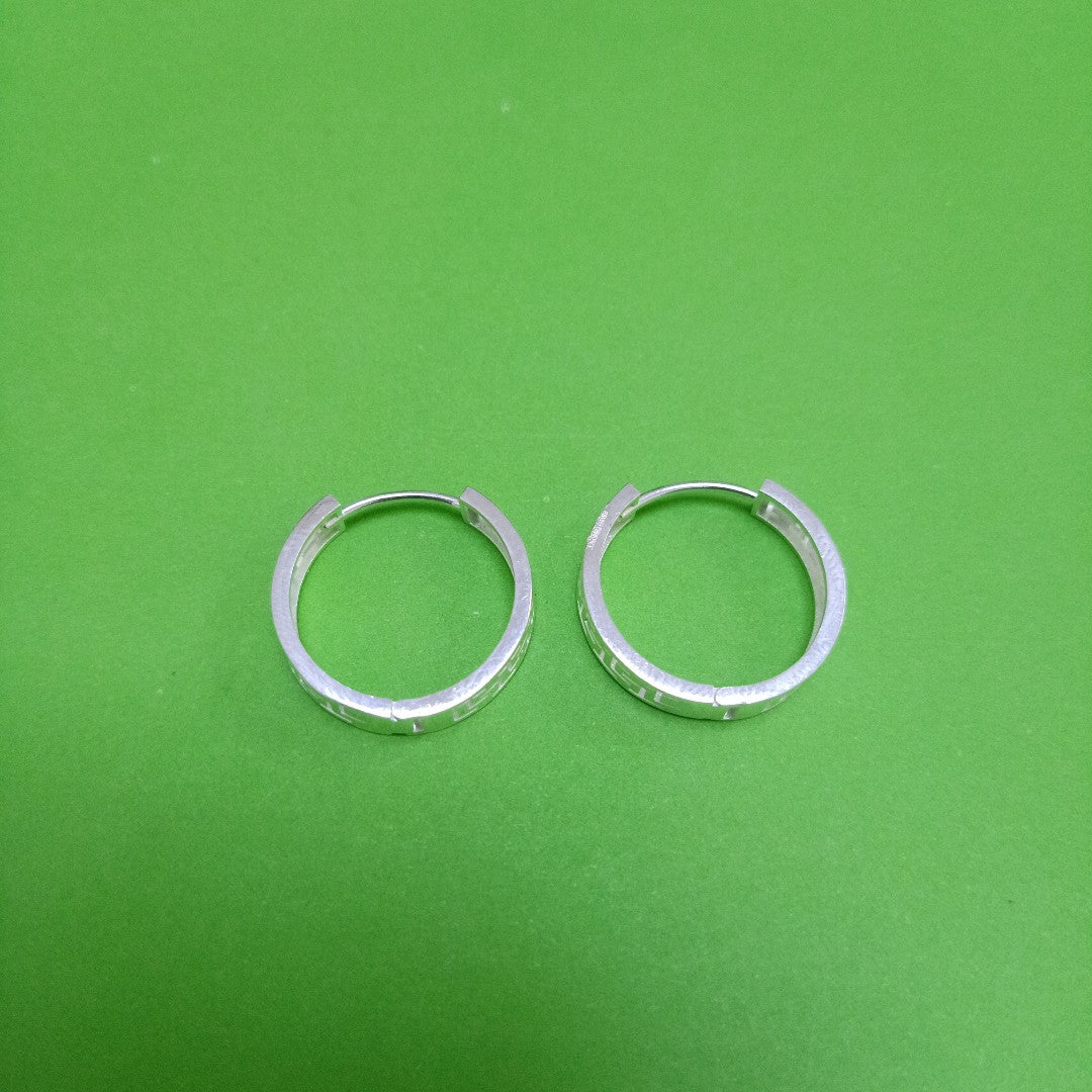 ARETES ARRACADAS GRECAS PLATA .925 4.23 GR (NUEVO)