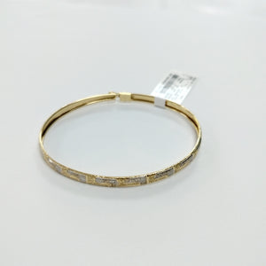 PULSERA RIGIDA ORO COMBINADO 14 K 3.7 GRMS (SEMINUEVO)