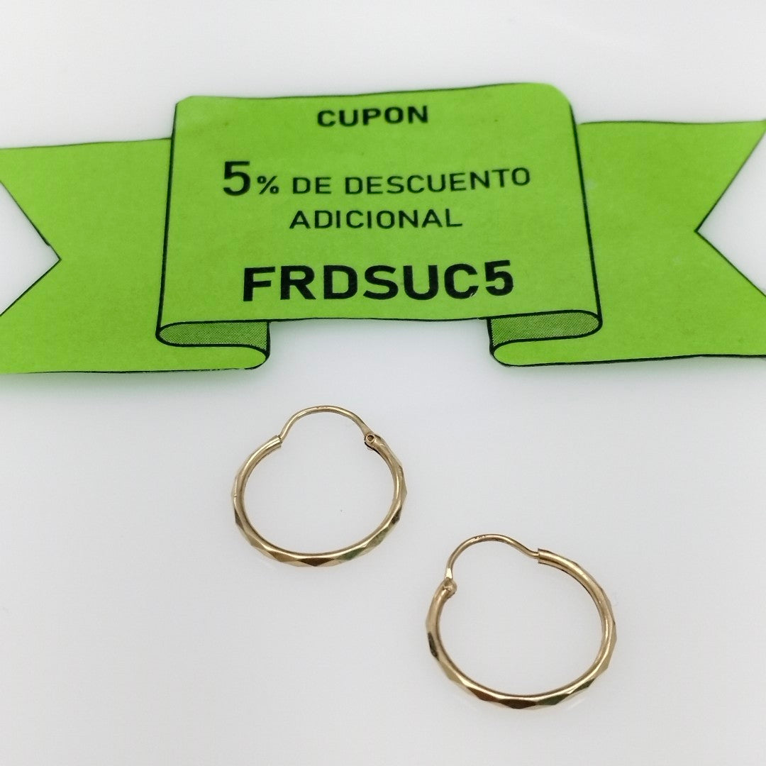 ARRACADAS PAR ORO 14 K 0.8 GRMS (SEMINUEVO)
