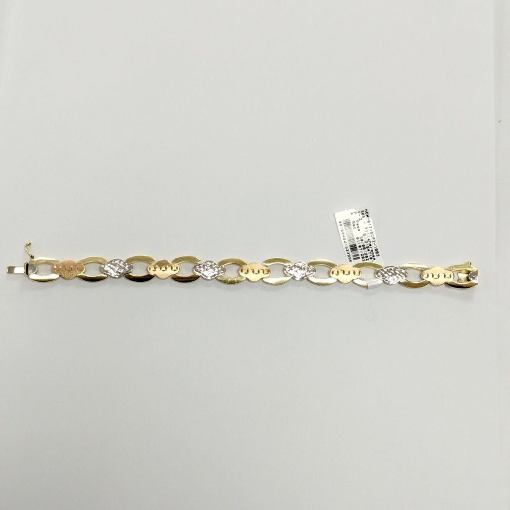 PULSERA ORO, ORO COMBINADO 14 K 13 GRMS (SEMINUEVO)