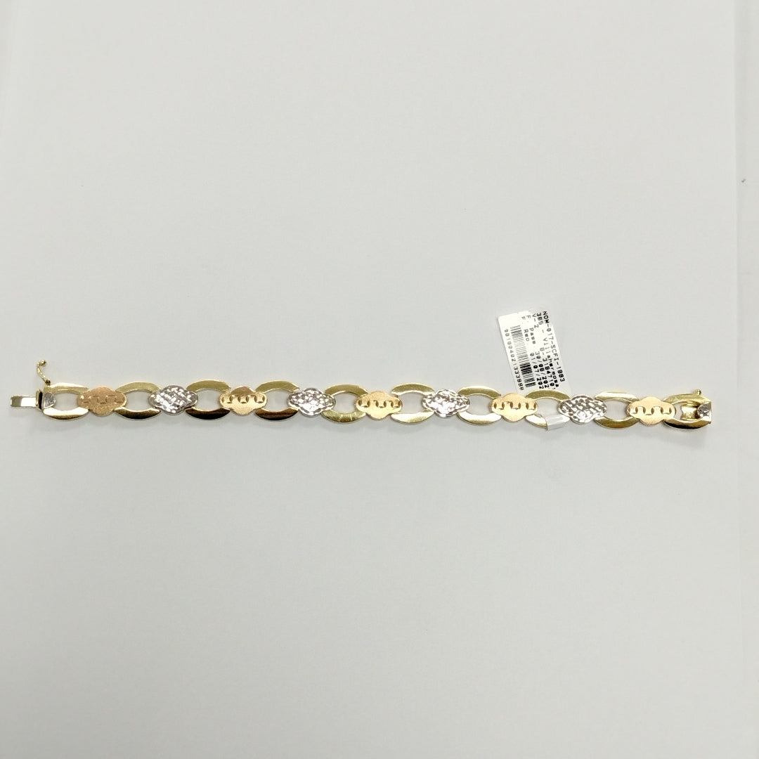 PULSERA ORO, ORO COMBINADO 14 K 13 GRMS (SEMINUEVO)