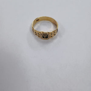 ANILLO DE GRADUACIÓN ORO 14 K 4 GRMS (SEMINUEVO)