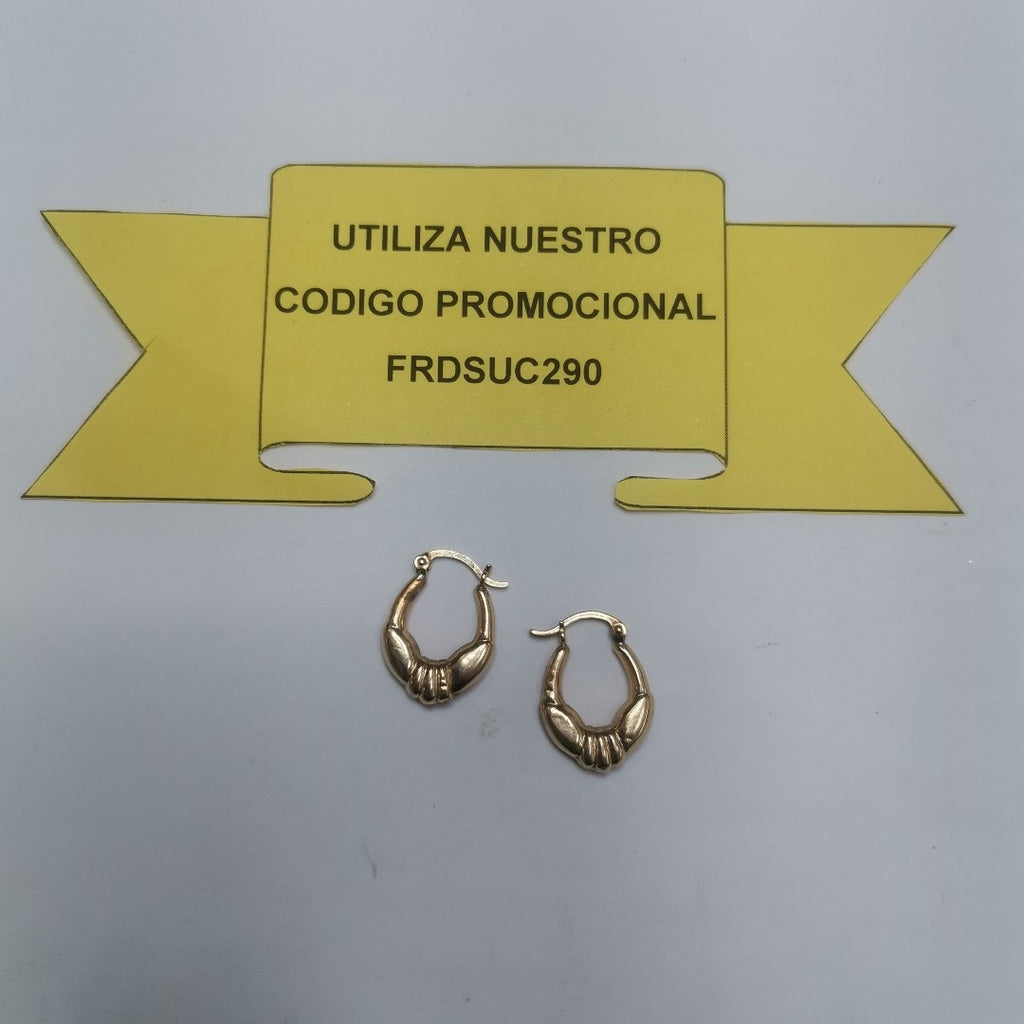 ARETES PAR ORO 14 K 1.1 GRMS (SEMINUEVO)