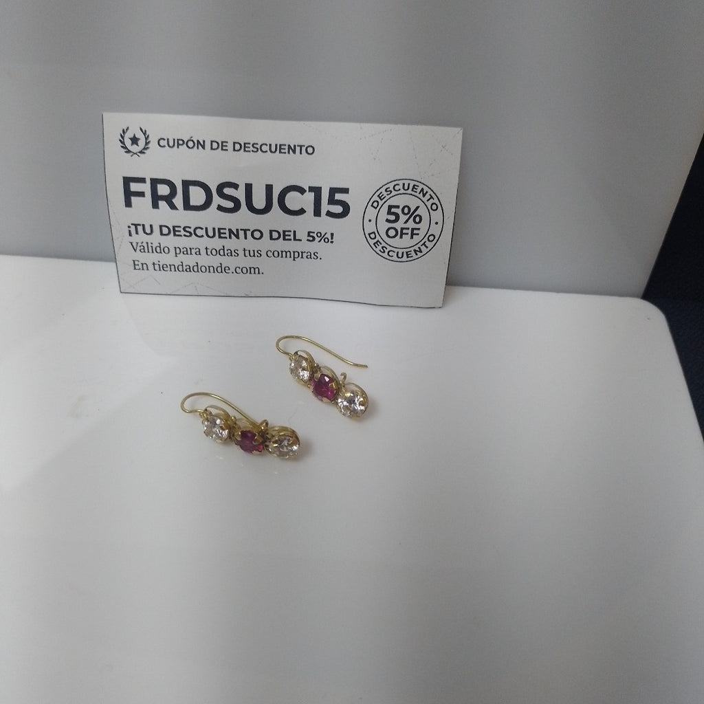 ARETES PAR ORO 10 K 3.7 GRMS (SEMINUEVO)