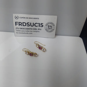 ARETES PAR ORO 10 K 3.7 GRMS (SEMINUEVO)