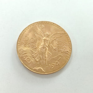 Moneda Centenario Cincuenta Pesos Oro Mexicano 21.6K