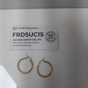 ARRACADAS PAR ORO 14 K 2.6 GRMS (SEMINUEVO)