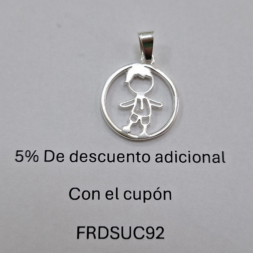 DIJE NIÑO PLATA .925 1.9 GR (NUEVO)